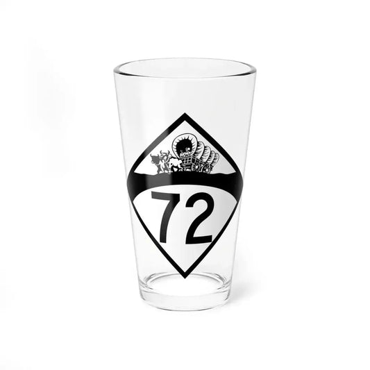 N-72 1950 (Nebraska) (Road Sign) Pint Glass 16oz 16oz - Go Mug Yourself