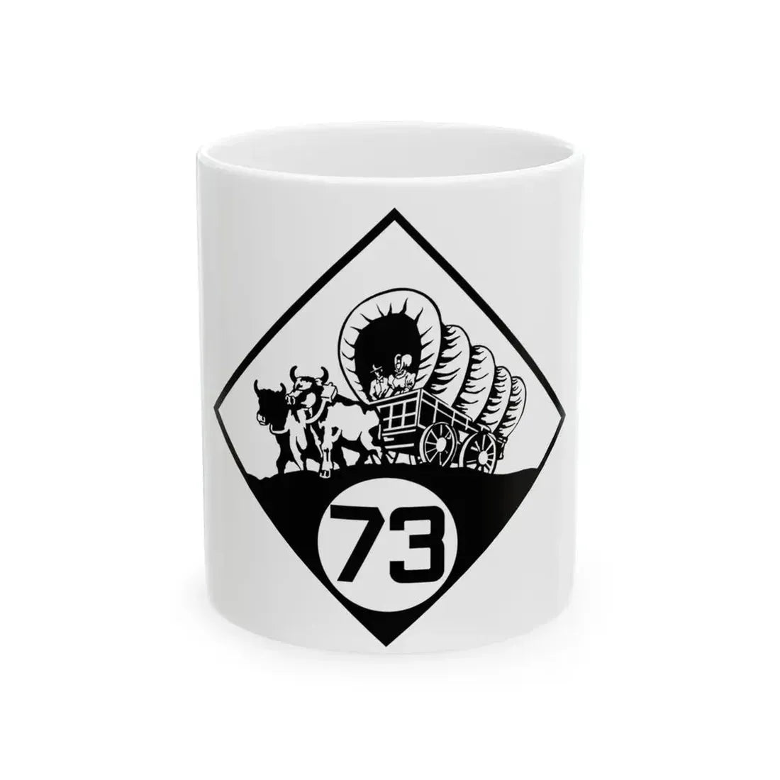 N-73 1926 (Nebraska) (Road Sign) White Coffee Mug 11oz - Go Mug Yourself