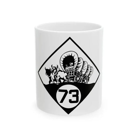 N-73 1926 (Nebraska) (Road Sign) White Coffee Mug 11oz - Go Mug Yourself