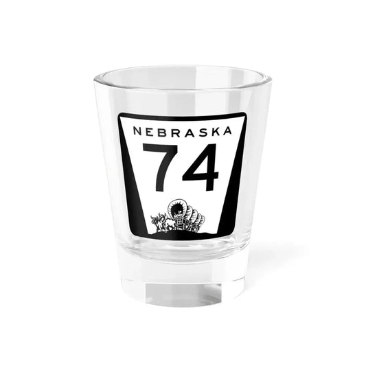 N-74 (Nebraska) (Road Sign) Shot Glass 1.5oz 1.5oz - Go Mug Yourself