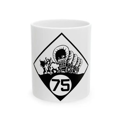N-75 1926 (Nebraska) (Road Sign) White Coffee Mug 11oz - Go Mug Yourself