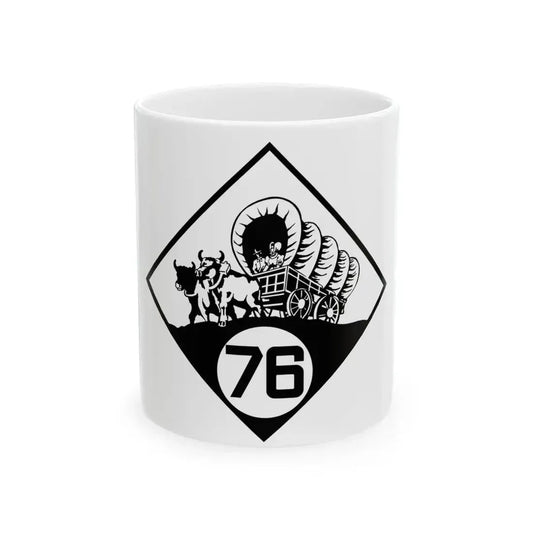N-76 1926 (Nebraska) (Road Sign) White Coffee Mug 11oz - Go Mug Yourself