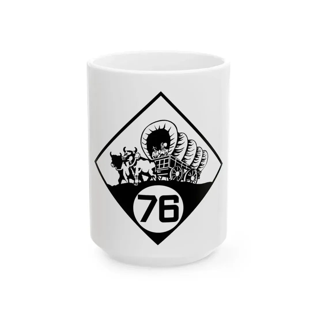N-76 1926 (Nebraska) (Road Sign) White Coffee Mug 15oz - Go Mug Yourself