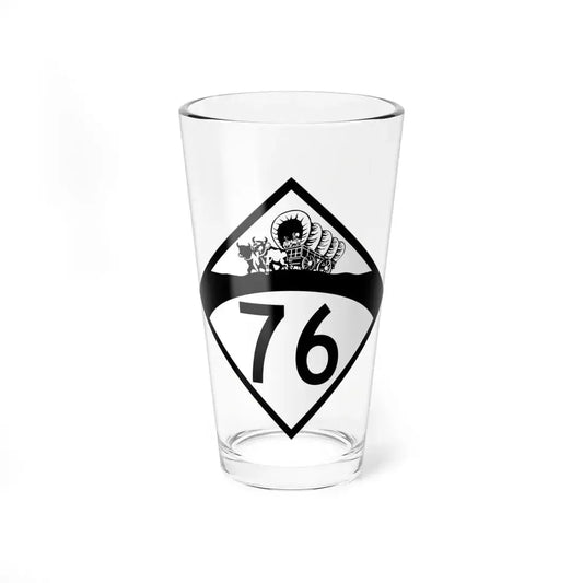 N-76 1950 (Nebraska) (Road Sign) Pint Glass 16oz 16oz - Go Mug Yourself