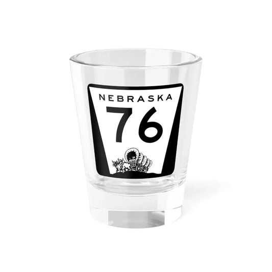 N-76 (Nebraska) (Road Sign) Shot Glass 1.5oz 1.5oz - Go Mug Yourself