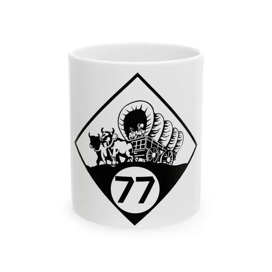 N-77 1926 (Nebraska) (Road Sign) White Coffee Mug 11oz - Go Mug Yourself