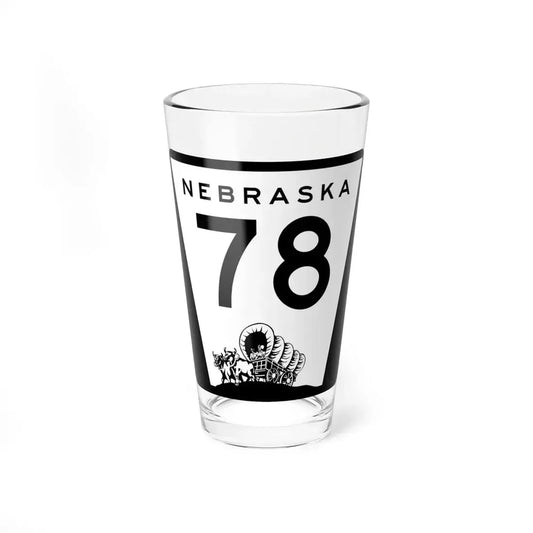 N-78 (Nebraska) (Road Sign) Pint Glss 16oz 16oz - Go Mug Yourself