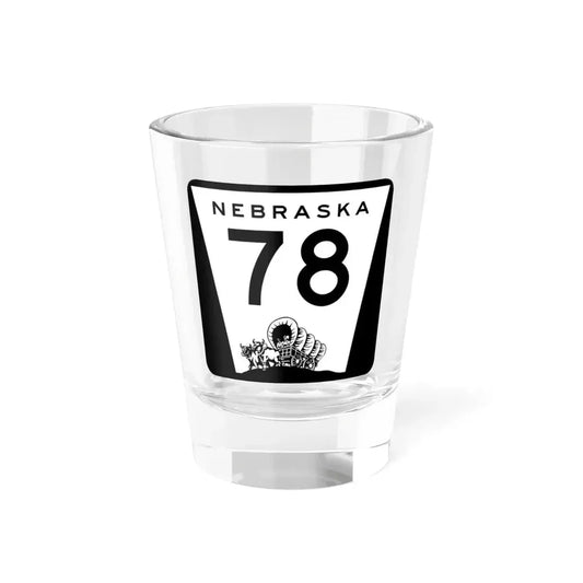 N-78 (Nebraska) (Road Sign) Shot Glass 1.5oz 1.5oz - Go Mug Yourself