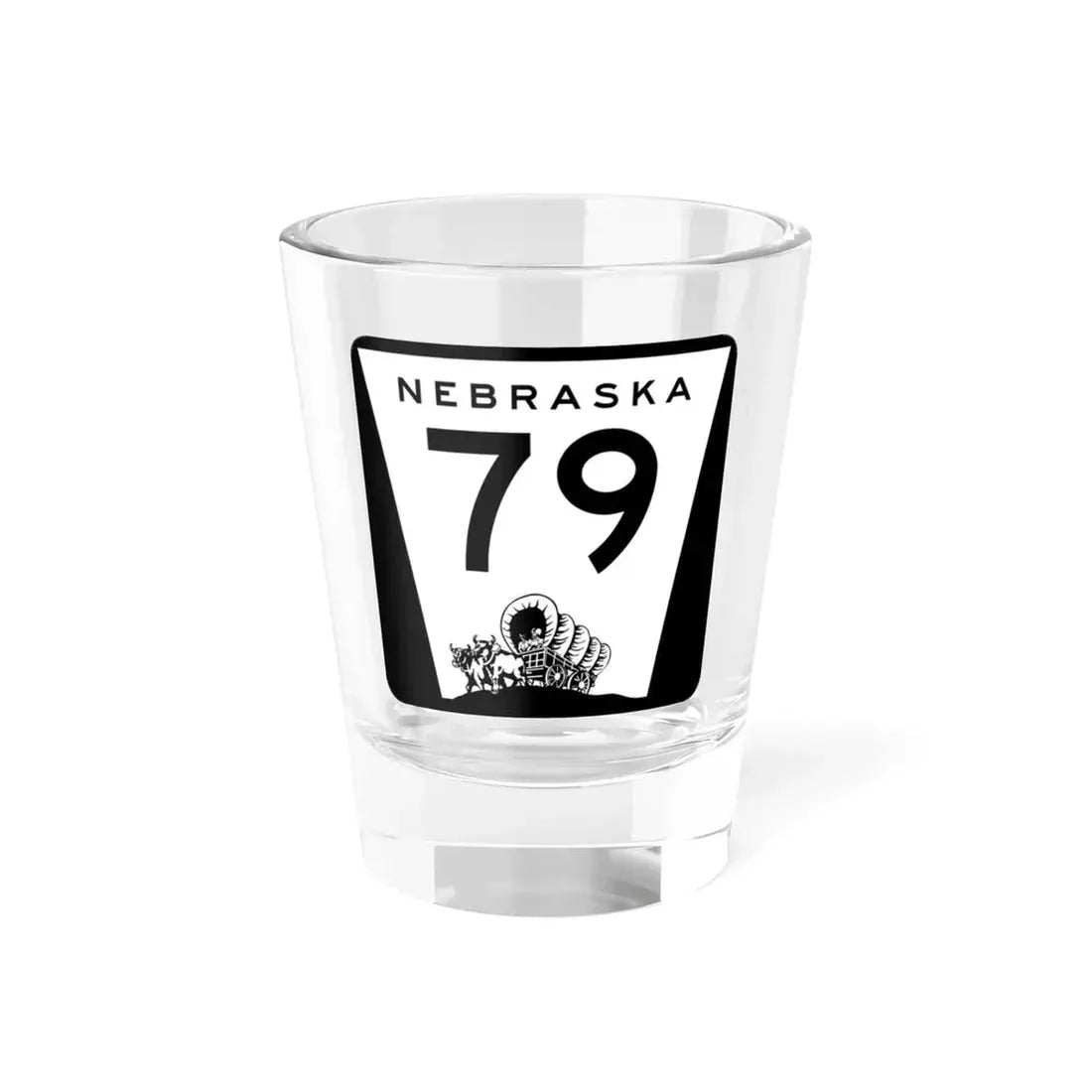 N-79 (Nebraska) (Road Sign) Shot Glass 1.5oz 1.5oz - Go Mug Yourself