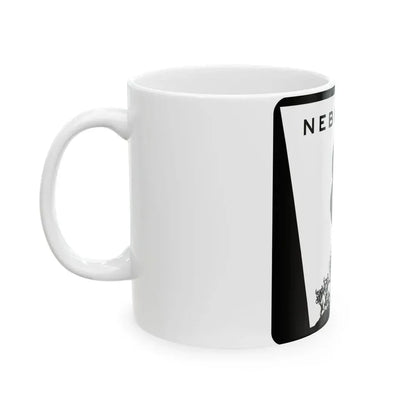 N-8 (Nebraska) (Road Sign) White Coffee Mug - Go Mug Yourself