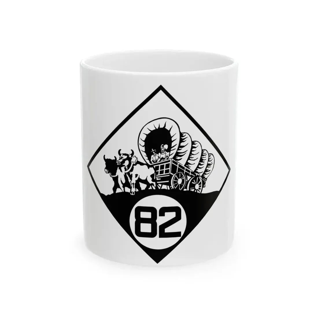 N-82 1926 (Nebraska) (Road Sign) White Coffee Mug 11oz - Go Mug Yourself