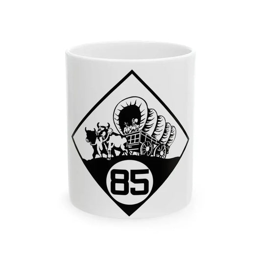N-85 1926 (Nebraska) (Road Sign) White Coffee Mug 11oz - Go Mug Yourself