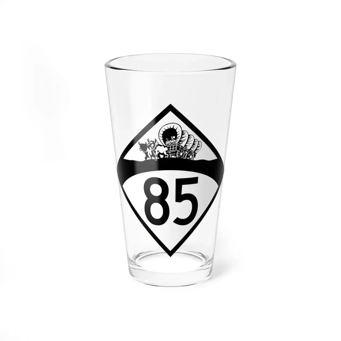 N-85 1950 (Nebraska) (Road Sign) Pint Glass 16oz 16oz - Go Mug Yourself