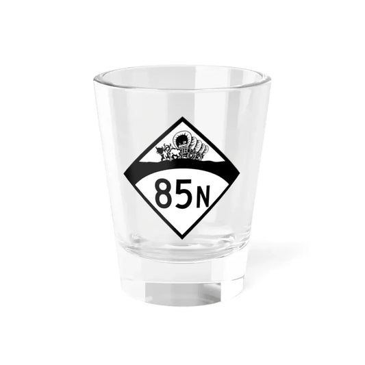 N-85N 1950 (Nebraska) (Road Sign) Shot Glass 1.5oz 1.5oz - Go Mug Yourself