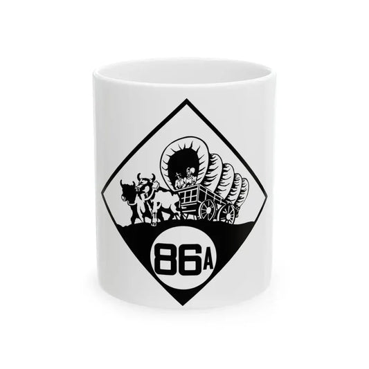 N-86A 1926 (Nebraska) (Road Sign) White Coffee Mug 11oz - Go Mug Yourself