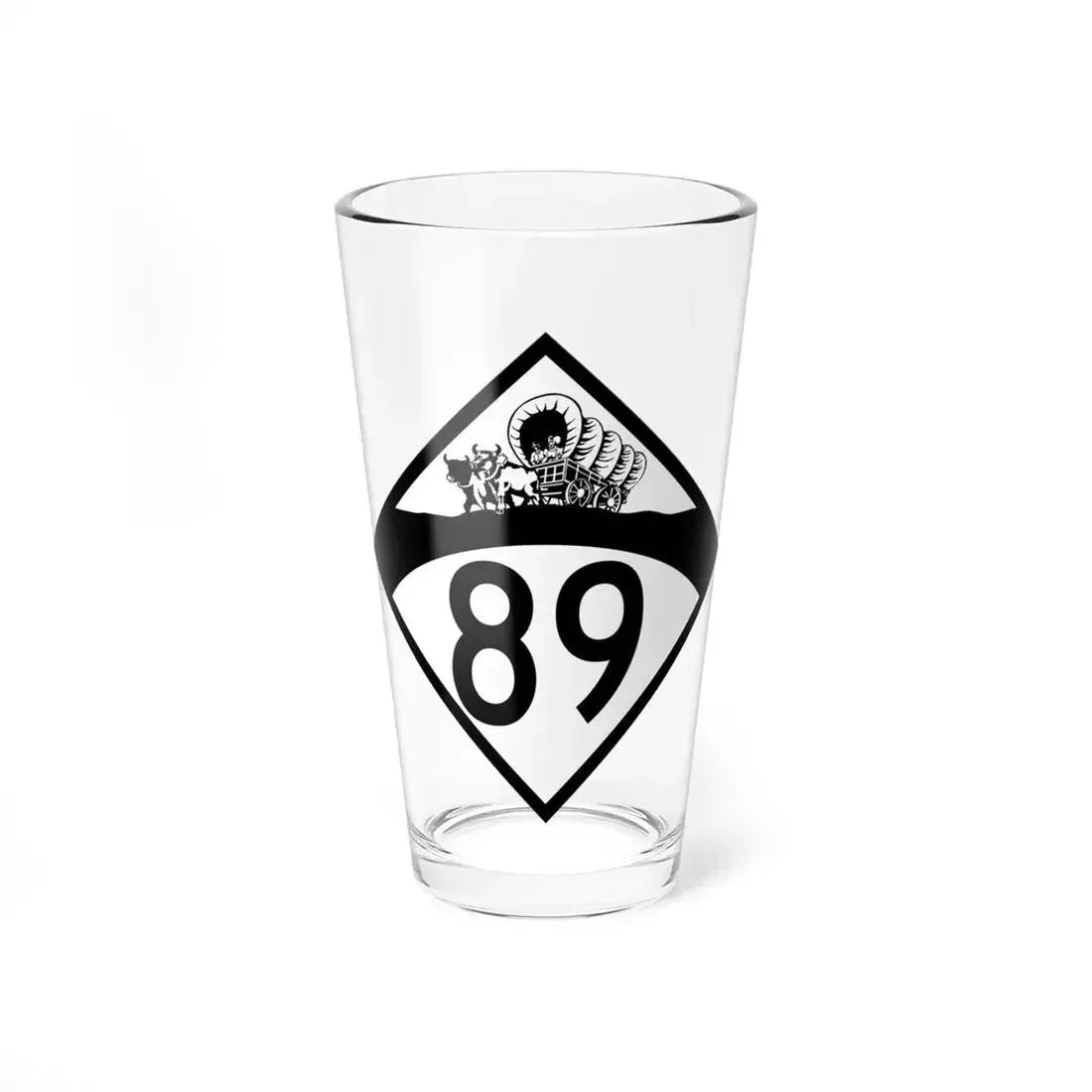N-89 1950 (Nebraska) (Road Sign) Pint Glass 16oz 16oz - Go Mug Yourself