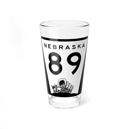 N-89 (Nebraska) (Road Sign) Pint Glass 16oz 16oz - Go Mug Yourself
