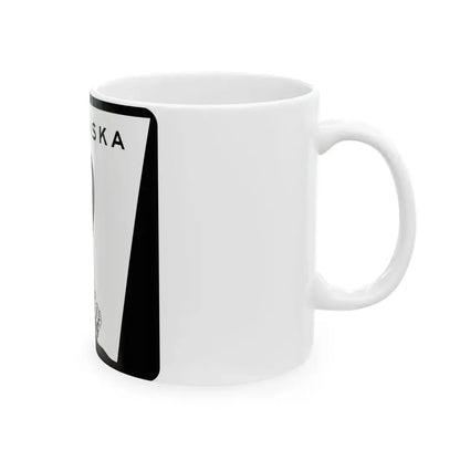 N-9 (Nebraska) (Road Sign) White Coffee Mug - Go Mug Yourself