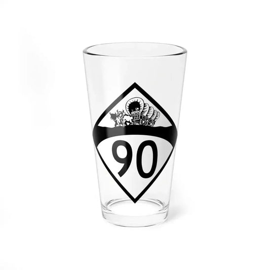N-90 1950 (Nebraska) (Road Sign) Pint Glass 16oz 16oz - Go Mug Yourself