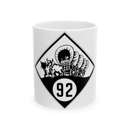 N-92 1926 (Nebraska) (Road Sign) White Coffee Mug 11oz - Go Mug Yourself