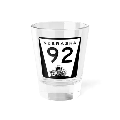 N-92 (Nebraska) (Road Sign) Shot Glass 1.5oz 1.5oz - Go Mug Yourself