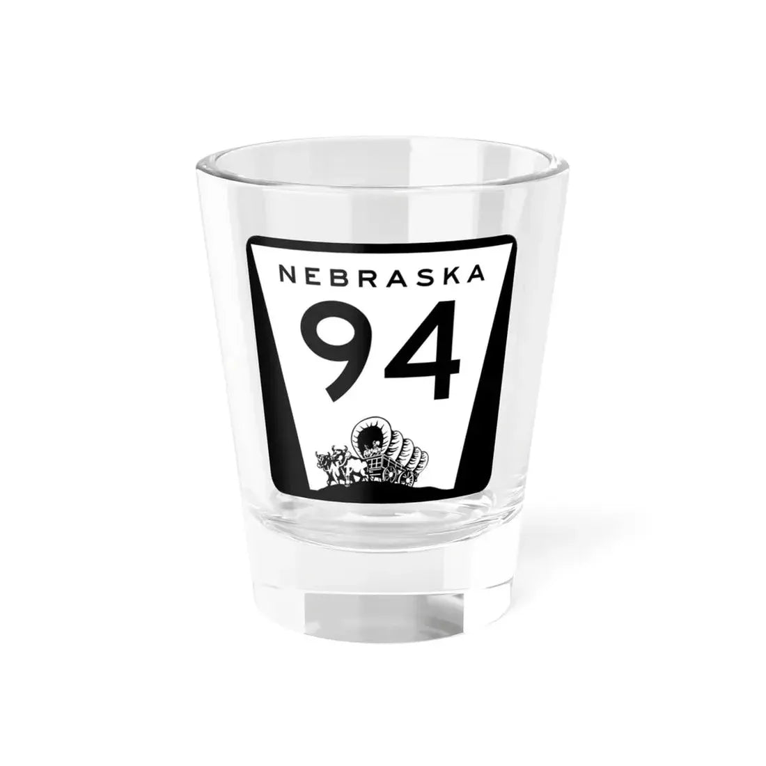 N-94 (Nebraska) (Road Sign) Shot Glass 1.5oz 1.5oz - Go Mug Yourself