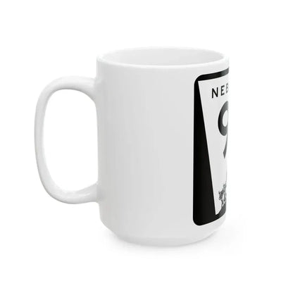 N-94 (Nebraska) (Road Sign) White Coffee Mug - Go Mug Yourself