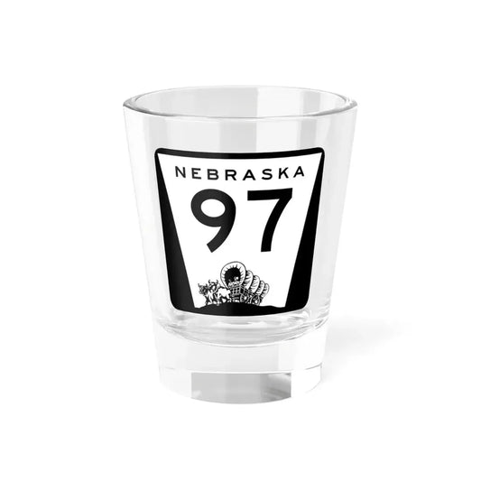 N-97 (Nebraska) (Road Sign) Shot Glass 1.5oz 1.5oz - Go Mug Yourself