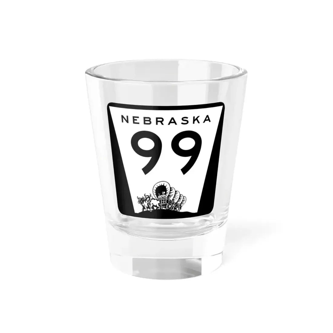 N-99 (Nebraska) (Road Sign) Shot Glass 1.5oz 1.5oz - Go Mug Yourself