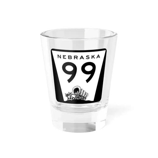 N-99 (Nebraska) (Road Sign) Shot Glass 1.5oz 1.5oz - Go Mug Yourself