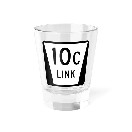 N LINK 10C (Nebraska) (Road Sign) Shot Glass 1.5oz 1.5oz - Go Mug Yourself