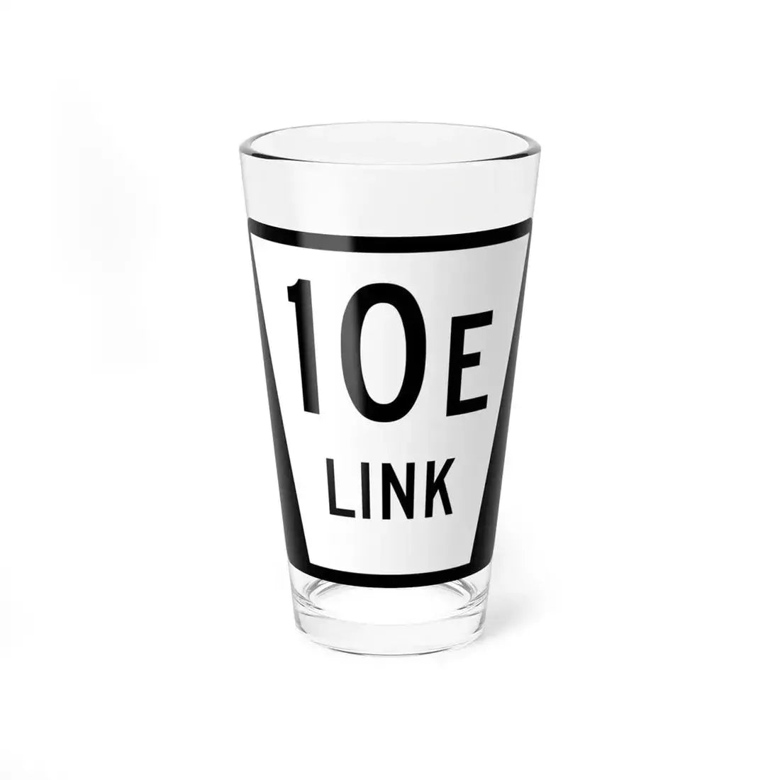 N LINK 10E (Nebraska) (Road Sign) Pint Glass 16oz 16oz - Go Mug Yourself