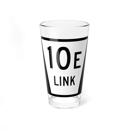 N LINK 10E (Nebraska) (Road Sign) Pint Glass 16oz 16oz - Go Mug Yourself