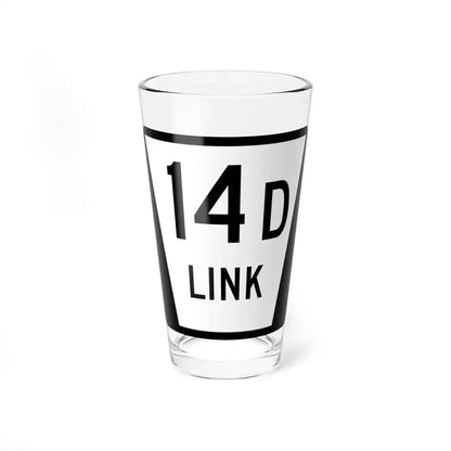 N LINK 14D (Nebraska) (Road Sign) Pint Glass 16oz 16oz - Go Mug Yourself