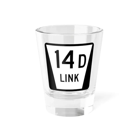 N LINK 14D (Nebraska) (Road Sign) Shot Glass 1.5oz 1.5oz - Go Mug Yourself