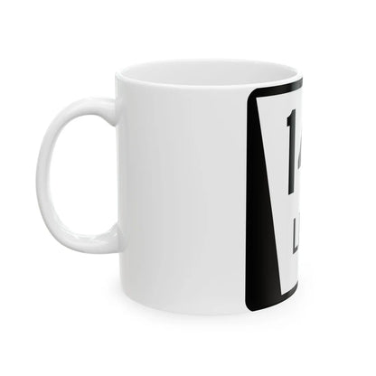 N LINK 14D (Nebraska) (Road Sign) White Coffee Mug - Go Mug Yourself