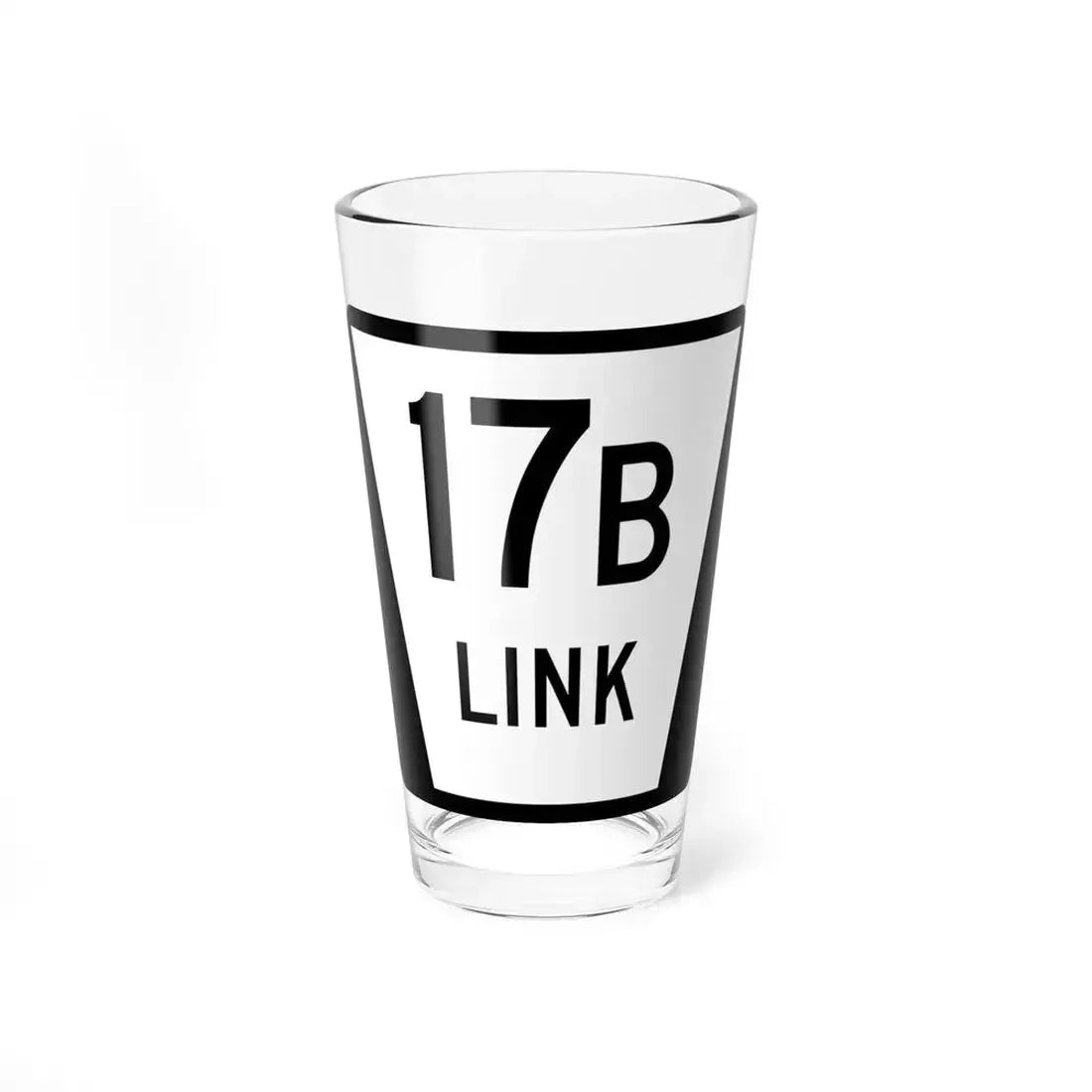N LINK 17B (Nebraska) (Road Sign) Pint Glass 16oz 16oz - Go Mug Yourself