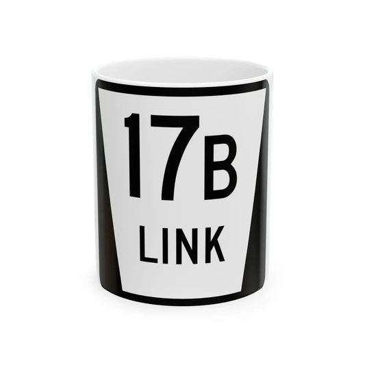 N LINK 17B (Nebraska) (Road Sign) White Coffee Mug 11oz - Go Mug Yourself