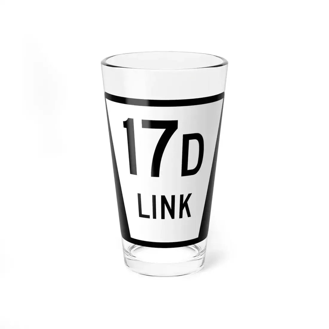 N LINK 17D (Nebraska) (Road Sign) Pint Glass 16oz 16oz - Go Mug Yourself