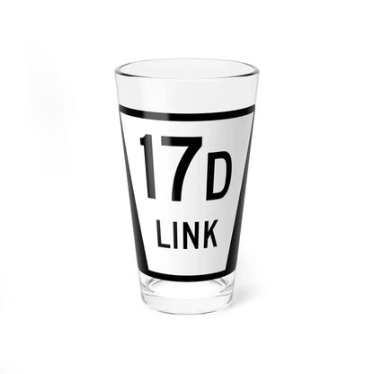 N LINK 17D (Nebraska) (Road Sign) Pint Glass 16oz 16oz - Go Mug Yourself