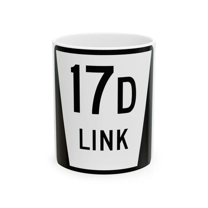 N LINK 17D (Nebraska) (Road Sign) White Coffee Mug 11oz - Go Mug Yourself