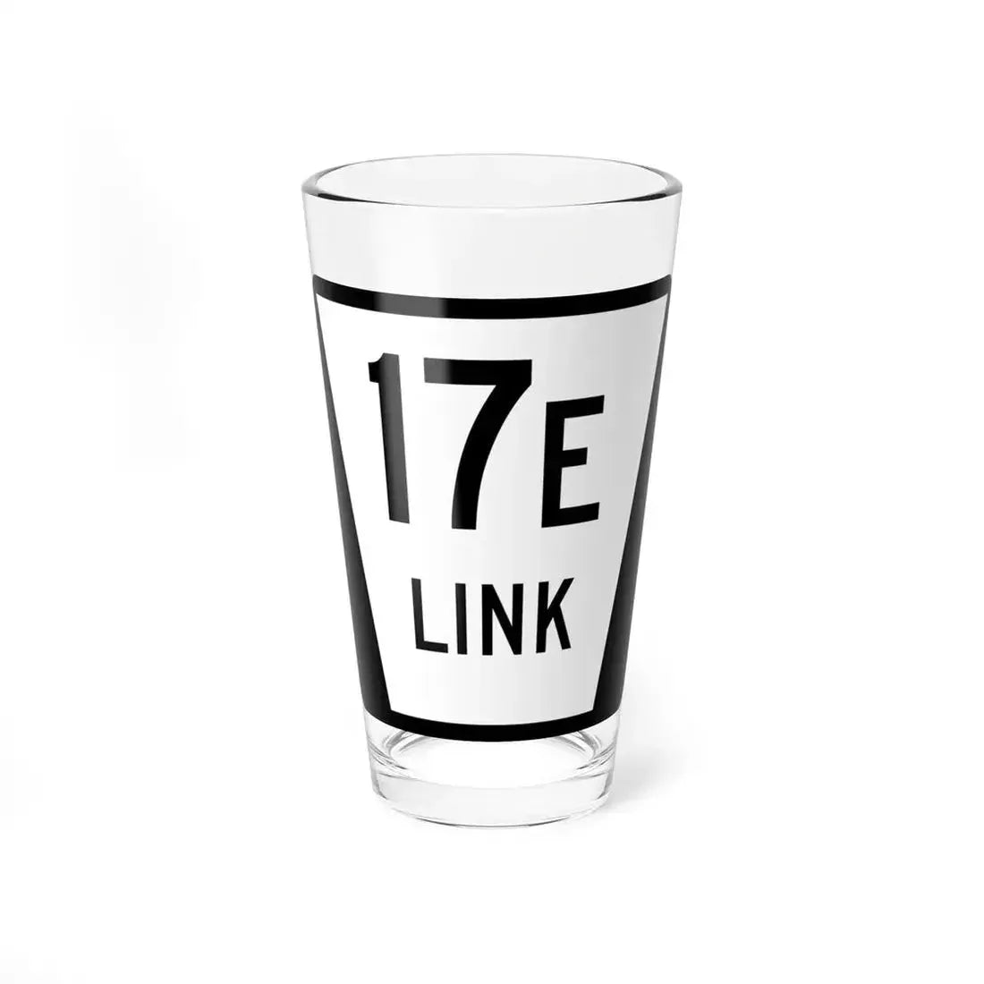 N LINK 17E (Nebraska) (Road Sign) Pint Glass 16oz 16oz - Go Mug Yourself