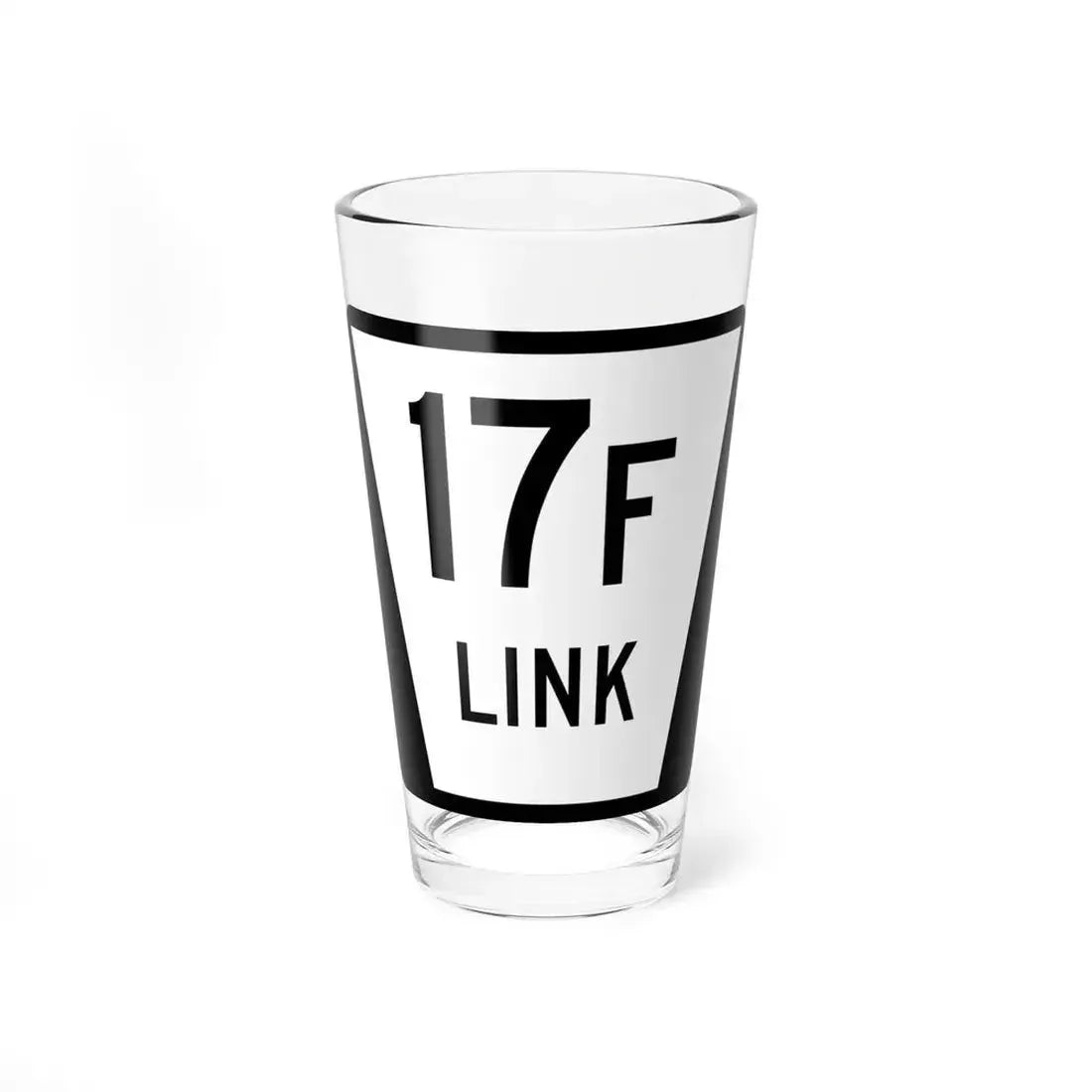 N LINK 17F (Nebraska) (Road Sign) Pint Glass 16oz 16oz - Go Mug Yourself