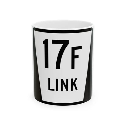 N LINK 17F (Nebraska) (Road Sign) White Coffee Mug 11oz - Go Mug Yourself