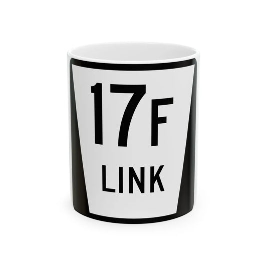 N LINK 17F (Nebraska) (Road Sign) White Coffee Mug 11oz - Go Mug Yourself