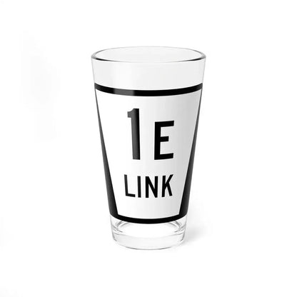 N LINK 1E (Nebraska) (Road Sign) Pint Glass 16oz 16oz - Go Mug Yourself