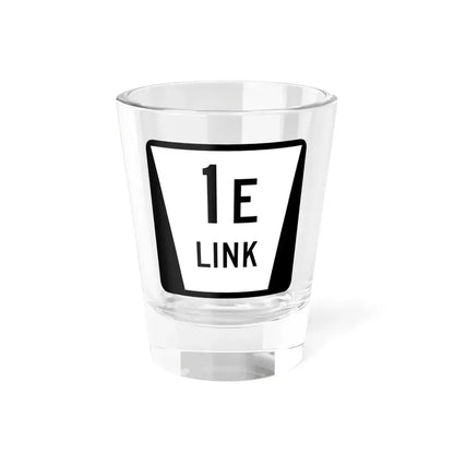N LINK 1E (Nebraska) (Road Sign) Shot Glass 1.5oz 1.5oz - Go Mug Yourself