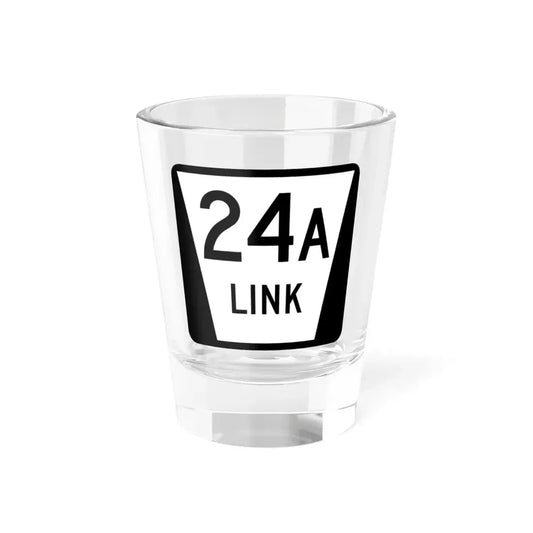 N LINK 24A (Nebraska) (Road Sign) Shot Glass 1.5oz 1.5oz - Go Mug Yourself