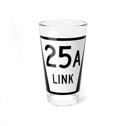N LINK 25A (Nebraska) (Road Sign) Pint Glass 16oz 16oz - Go Mug Yourself