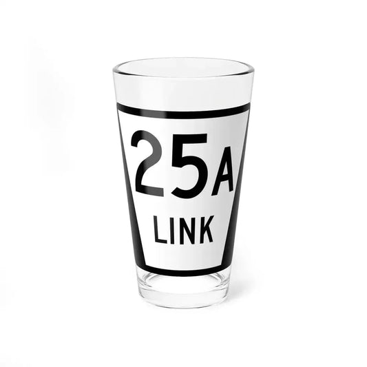 N LINK 25A (Nebraska) (Road Sign) Pint Glass 16oz 16oz - Go Mug Yourself